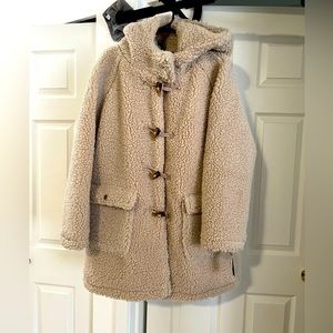 Lucky Brand Teddy Hooded Toggle Coat - NWT